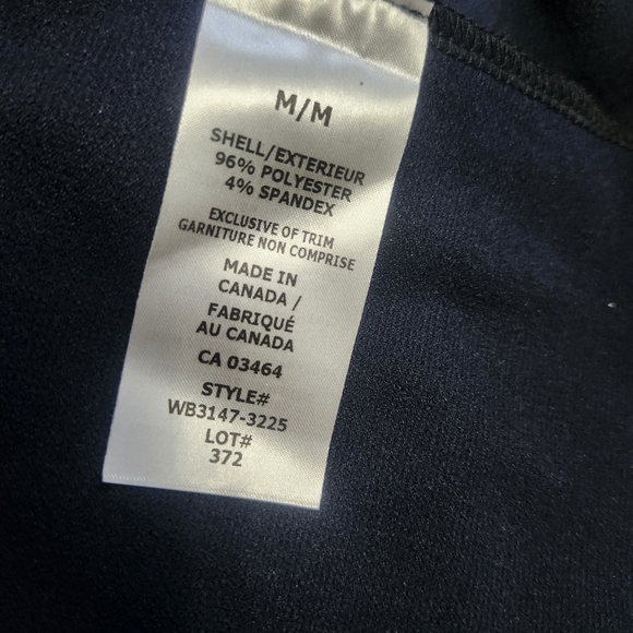 RICKIS Navy Top Ombre Shimmer Assymetrical Hem size M New - Picture 6 of 10